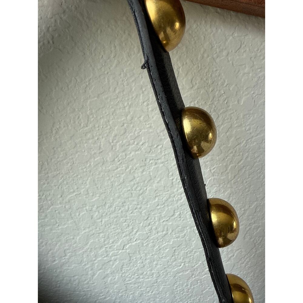 BCBGeneration Black Hobo Shoulder Bag with Gold Stud Accents - Picture 6 of 9